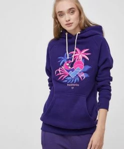 Γυναικεία Χωρίς φερμουάρ Βαμβακερή μπλούζα Femi Stories χρώμα: μοβ