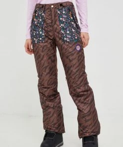Γυναικεία Σκι και σνόουμπορντ Παντελόνι σνόουμπορντ Femi Stories Pinky καφέ