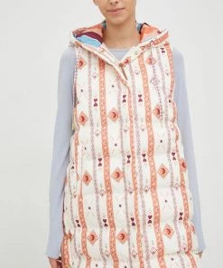 Γυναικεία Γιλέκα Αμάνικο μπουφάν Femi Stories Jasmin μπεζ