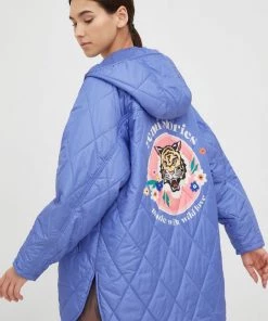 Γυναικεία Μακριά μπουφάν Μπουφάν Femi Stories Grace μπλε