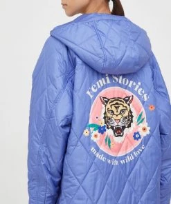 Γυναικεία Μακριά μπουφάν Μπουφάν Femi Stories Grace μπλε -Femi Stories Εκπτώσεις unnamed file 555