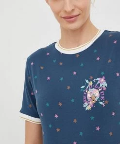 Γυναικεία Κοντομάνικο Μπλουζάκι Femi Stories Cosma τιρκουάζ