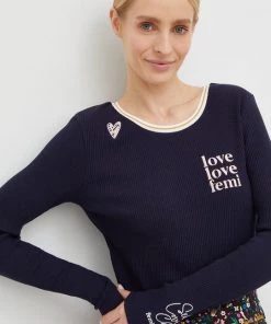 Γυναικεία Μακρυμάνικο Longsleeve Femi Stories Clyde ναυτικό μπλε