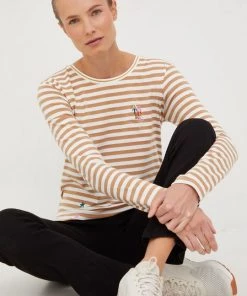 Γυναικεία Μακρυμάνικο Longsleeve Femi Stories Camill καφέ