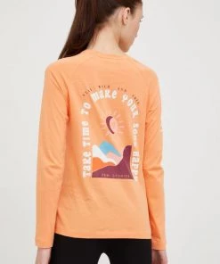 Γυναικεία Μακρυμάνικο Βαμβακερή μπλούζα με μακριά μανίκια Femi Stories Boyfriend πορτοκαλί -Femi Stories Εκπτώσεις unnamed file 608