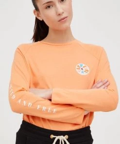 Γυναικεία Μακρυμάνικο Βαμβακερή μπλούζα με μακριά μανίκια Femi Stories Boyfriend πορτοκαλί -Femi Stories Εκπτώσεις unnamed file 609
