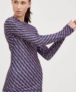 Γυναικεία Λειτουργικά εσώρουχα Λειτουργικό μακρυμάνικο πουκάμισο Femi Stories ναυτικό μπλε