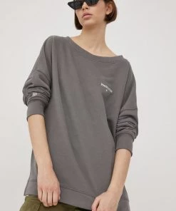 Γυναικεία Χωρίς φερμουάρ Βαμβακερή μπλούζα Femi Stories χρώμα: γκρι