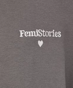 Γυναικεία Χωρίς φερμουάρ Βαμβακερή μπλούζα Femi Stories χρώμα: γκρι -Femi Stories Εκπτώσεις unnamed file 647