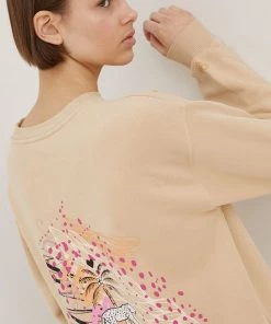 Γυναικεία Χωρίς φερμουάρ Μπλούζα Femi Stories χρώμα: μπεζ