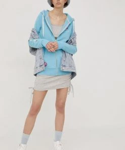 Γυναικεία Με φερμουάρ Μπλούζα Femi Stories χρώμα: τιρκουάζ