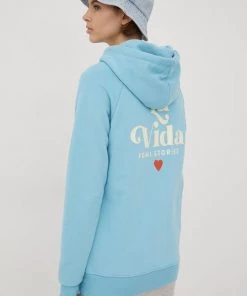 Γυναικεία Με φερμουάρ Μπλούζα Femi Stories χρώμα: τιρκουάζ -Femi Stories Εκπτώσεις unnamed file 675