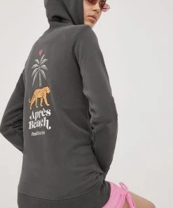 Γυναικεία Με φερμουάρ Μπλούζα Femi Stories χρώμα: γκρι