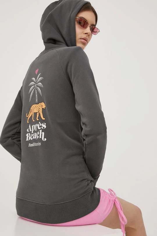 Γυναικεία Με φερμουάρ Μπλούζα Femi Stories χρώμα: γκρι 3 Γυναικεία Με φερμουάρ Μπλούζα Femi Stories χρώμα: γκρι