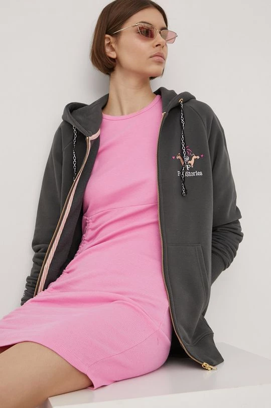 Γυναικεία Με φερμουάρ Μπλούζα Femi Stories χρώμα: γκρι 5 Γυναικεία Με φερμουάρ Μπλούζα Femi Stories χρώμα: γκρι - Image 3