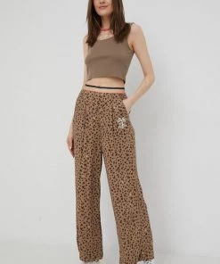 Femi Stories Εκπτώσεις 34 Γυναικεία Υφασμάτινα Παντελόνι Femi Stories χρώμα: καφέ