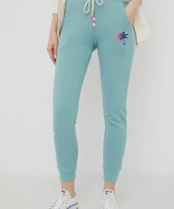 Γυναικεία Παντελόνια φόρμας Παντελόνι φόρμας Femi Stories χρώμα: τιρκουάζ