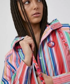 Γυναικεία Μακριά μπουφάν Αδιάβροχο μπουφάν Femi Stories χρώμα: ροζ, -Femi Stories Εκπτώσεις unnamed file 719