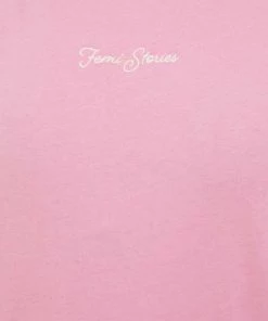 Γυναικεία Κοντομάνικο Βαμβακερό μπλουζάκι Femi Stories Manuel ροζ -Femi Stories Εκπτώσεις unnamed file 752