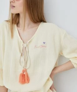 Γυναικεία Φορέματα Βαμβακερό φόρεμα Femi Stories μπεζ