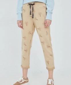 Γυναικεία Παντελόνια φόρμας Παντελόνι φόρμας Femi Stories μπεζ