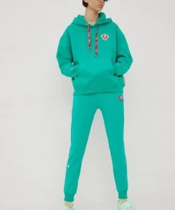 Γυναικεία Παντελόνια φόρμας Παντελόνι φόρμας Femi Stories χρώμα: πράσινο