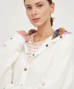 Γυναικεία Με φερμουάρ Μπλούζα Femi Stories Lesley μπεζ, με κουκούλα -Femi Stories Εκπτώσεις unnamed file 84