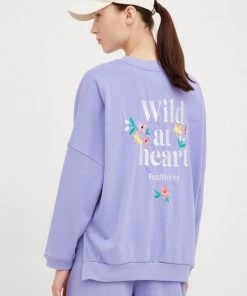 Γυναικεία Χωρίς φερμουάρ Μπλούζα Femi Stories Vald μοβ