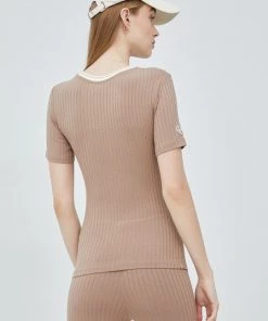 Γυναικεία Κοντομάνικο Μπλουζάκι Femi Stories μπεζ -Femi Stories Εκπτώσεις unnamed file 939