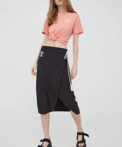 Γυναικεία Κοντομάνικο Βαμβακερό μπλουζάκι Femi Stories πορτοκαλί -Femi Stories Εκπτώσεις unnamed file 972