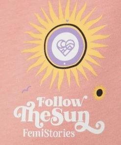 Γυναικεία Μακρυμάνικο Βαμβακερή μπλούζα με μακριά μανίκια Femi Stories πορτοκαλί -Femi Stories Εκπτώσεις unnamed file 985